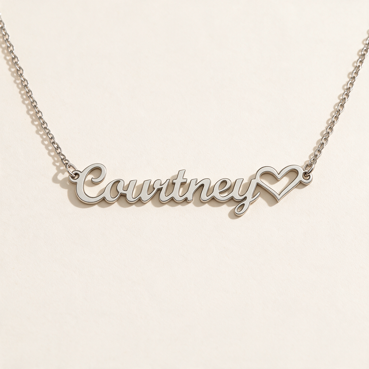 To My Daughter - Custom Name Heart Necklace