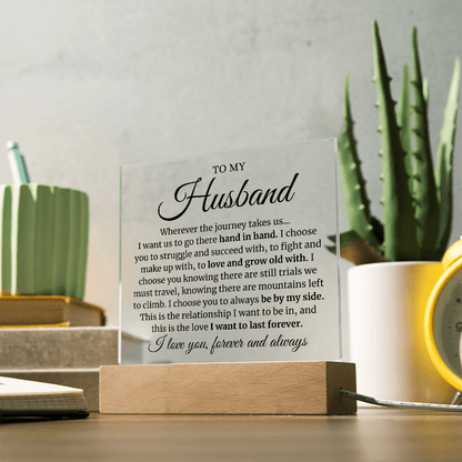 To My Husband LED Acrylic
