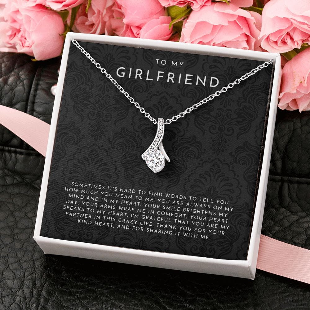 To My Girlfriend Necklace, Girlfriend Gift
