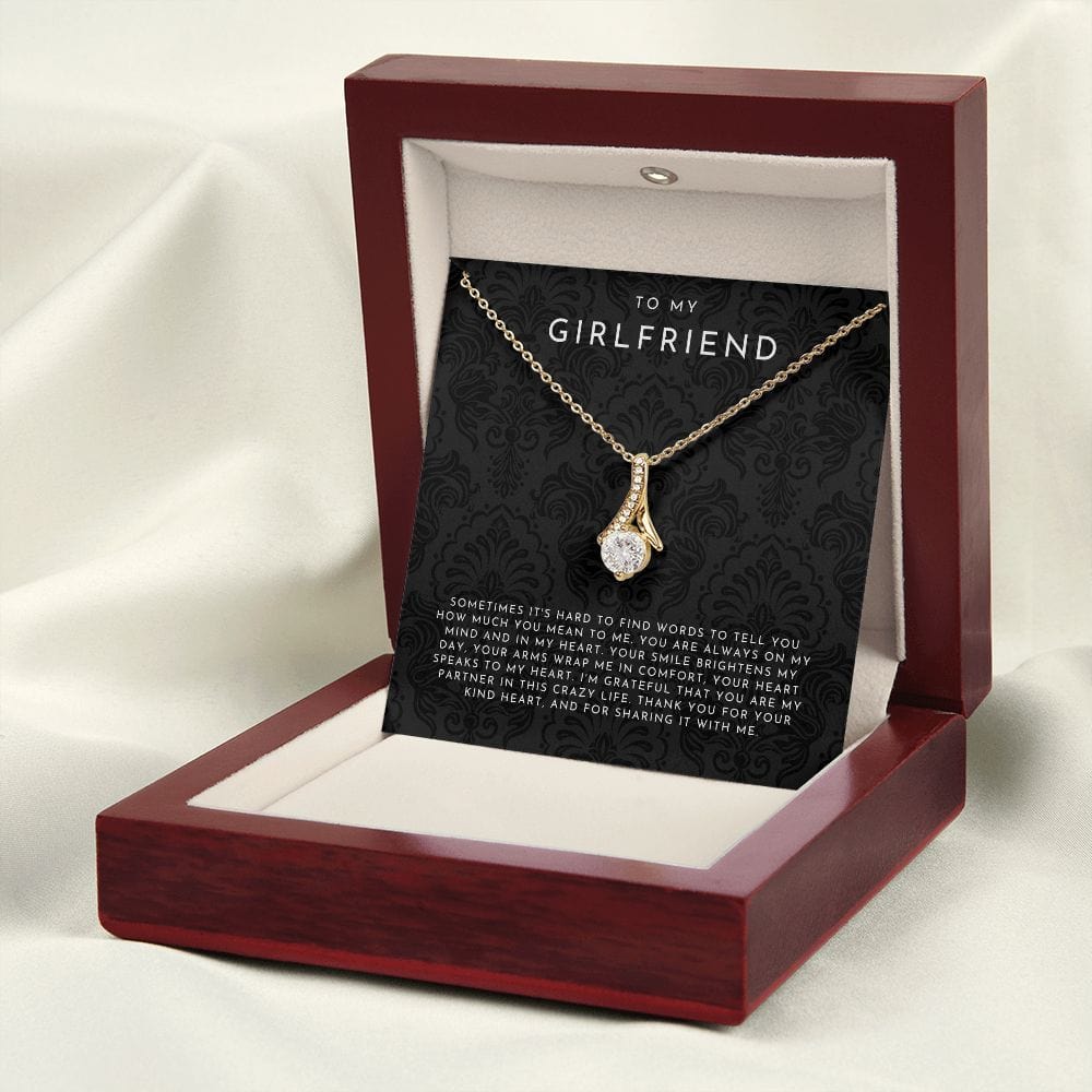 To My Girlfriend Necklace, Girlfriend Gift