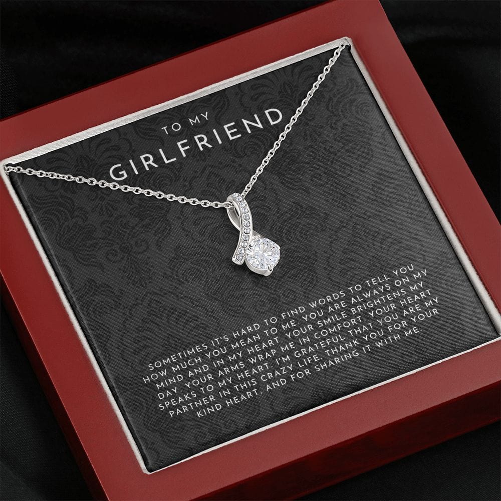 To My Girlfriend Necklace, Girlfriend Gift