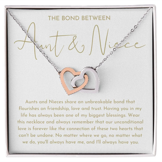 Aunt and Niece Necklace, Niece Or Aunt Gift