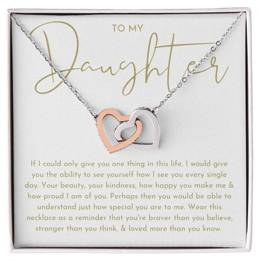 To My Daughter Necklace, Daughter Gift