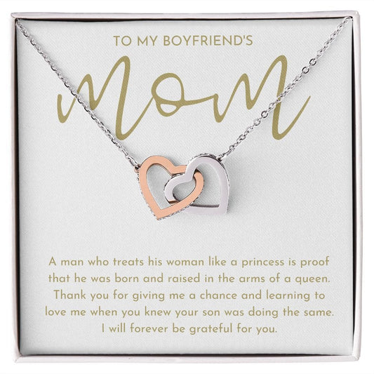 To My Boyfriends Mom Necklace - Boyfriends Mom Gift