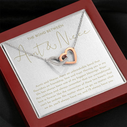 Aunt and Niece Necklace, Niece Or Aunt Gift